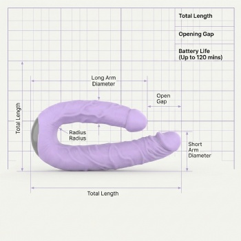 Dual-Headed Vibrating Wearable Body Massager for Couple